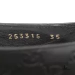 Gucci Guccissima black leather flats with Sherryline ribbon, size 35, view 12