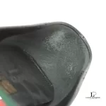 Gucci Guccissima black leather flats with Sherryline ribbon, size 35, view 9