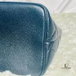 Chanel Medallion black caviar leather tote bag, view 14