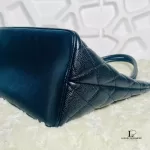 Chanel Medallion black caviar leather tote bag, view 8