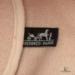 Hermes Sac de Plage Rond 30 beige canvas cabas bag, view 8