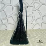 Chanel Medallion black caviar leather tote bag, view 3