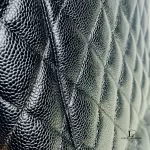 Chanel Medallion black caviar leather tote bag, view 29