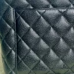 Chanel Medallion black caviar leather tote bag, view 30