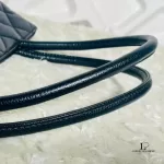 Chanel Medallion black caviar leather tote bag, view 25
