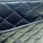 Chanel Medallion black caviar leather tote bag, view 28