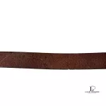 Coach ladies dark brown leather belt with silver buckle, unused, view 5