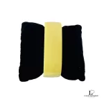 Furla yellow acrylic watch bangle with cream dial, view 3