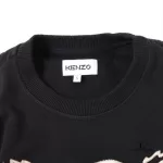 Kenzo men's black cotton knitted pullover, size S, view 4