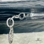 Chanel Medallion black caviar leather tote bag, view 20