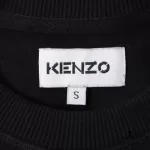 Kenzo men's black cotton knitted pullover, size S, view 6