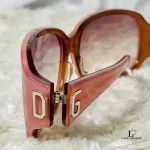 Dolce & Gabbana DG914S translucent pinkish brown sunglasses, view 7