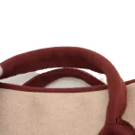 Hermes Sac de Plage Rond 30 beige canvas cabas bag, view 7