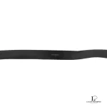 Balenciaga men's black printed logo full-grain leather belt, size 85, view 4