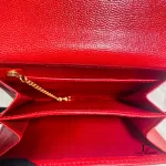 Givenchy Anagram red orange leather compact wallet, view 7