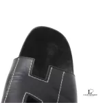 Hermes Kevlar black leather sandals, size 40, view 11