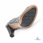 Chanel Tweed Multicolour Bijou leather heeled pumps, size 37, view 6