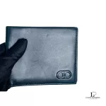 Salvatore Ferragamo men's black smooth leather bifold wallet, view 11