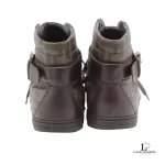 Fendi Zucca men's brown and black hi-top sneakers, size 5.5, view 2