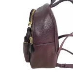Coach maroon pebble leather mini backpack, view 5