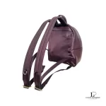 Coach maroon pebble leather mini backpack, view 6