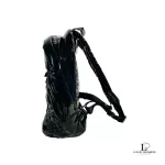 Michael Kors Rae black quilted backpack, view 6