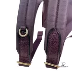 Coach maroon pebble leather mini backpack, view 9