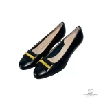 Salvatore Ferragamo Novoli black calf leather heeled pumps, unused, size US 5, view 6