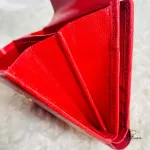 Givenchy Anagram red orange leather compact wallet, view 8