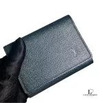 Louis Vuitton Taiga Noir Amberop black leather card case, unused, view 8