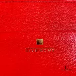Givenchy Anagram red orange leather compact wallet, view 10