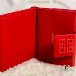 Givenchy Anagram red orange leather compact wallet, view 12