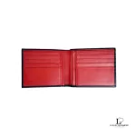 Salvatore Ferragamo men's black smooth leather bifold wallet, view 3
