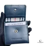 Burberry black soft leather coin purse belt purse, view 7