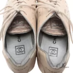 Chanel Coco Mark beige sports sneakers, size 36, view 10