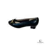 Salvatore Ferragamo Novoli black calf leather heeled pumps, unused, size US 5, view 4
