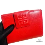 Givenchy Anagram red orange leather compact wallet, view 13