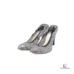 Chanel Tweed Multicolour Bijou leather heeled pumps, size 37, view 2