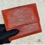 Louis Vuitton Epi Porte Monnaie Billet rust leather compact wallet M61652, view 7
