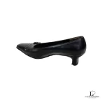 Salvatore Ferragamo chocolate brown calf leather heeled pumps, size US 5, view 6