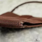 Hermes Yell Line brown fabric crossbody bag, view 3