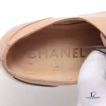 Chanel Chevreau Sport taupe leather brogue shoes, size 35.5, view 13