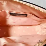 Kate Spade peach and black bicolour leather shoulder bag, view 11