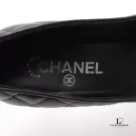 Chanel Coco Mark black matelasse leather heeled pumps, size 37, view 10