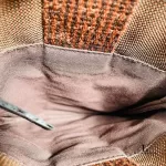 Hermes Yell Line brown fabric crossbody bag, view 5
