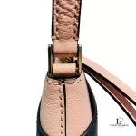 Kate Spade peach and black bicolour leather shoulder bag, view 6