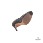 Chanel Coco Mark black matelasse leather heeled pumps, size 37, view 6
