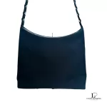 Salvatore Ferragamo Vala black nylon and leather chain shoulder bag, view 9
