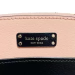 Kate Spade peach and black bicolour leather shoulder bag, view 14