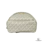 Michael Kors Erin white and grey monogram convertible backpack, new with tag, view 5